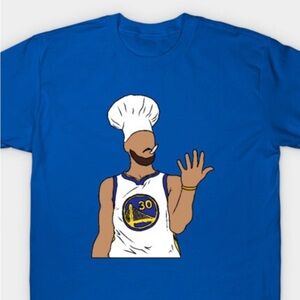 NEW Steph Curry Chef Celebration Youth Basketball T-Shirt